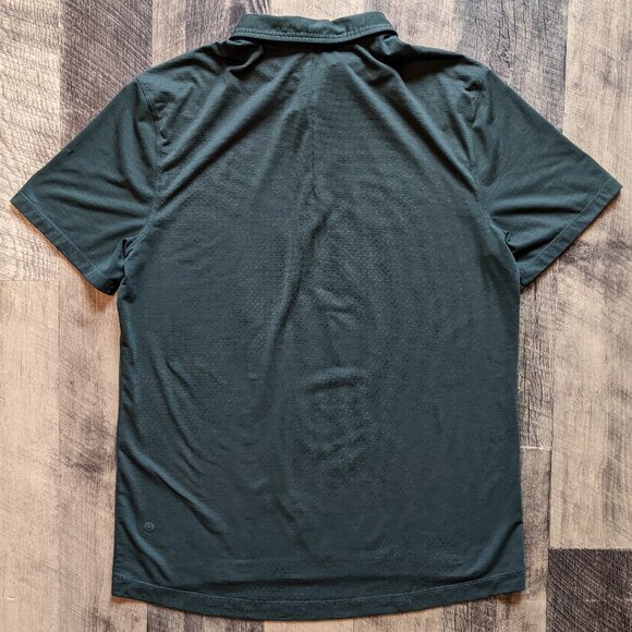 Lululemon Evolution Polo Shirt Green Medium Large - Picture 3 of 6